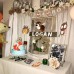 Cadeya  Double-sided Woodland Creatures Cutouts - Forest Animal Centerpiece for Woodland Theme Baby Shower or Birthday Party - Set of 21 