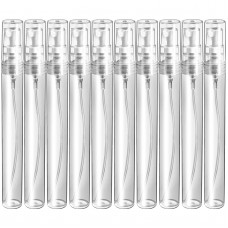 Cadeya Mini Spray Bottle, 10 Pack 10ml Mini Plastic Spray Bottle Empty, Fine Mist Refillable Mini Perfume Bottle, Perfume Atomizer, Small Empty Sample Containers, Plastic Portable Travel Bottle