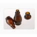Cadeya  3PCS Empty Refillable Amber Glass Spray Bottle Jars with Black Cap Cosmetic Vials Sample Packing Storage Containers Fine Mist Sprayer Automizer for Perfume Makeup Water(100ml/3.4oz)