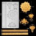 Cadeya Large Baroque Fondant Mold/Mity rain Vintage Royal Flower Silicone Molds Curlicues Scroll Lace Sugarcraft Gumpaste Mold for European Frame Cake Border Decorating